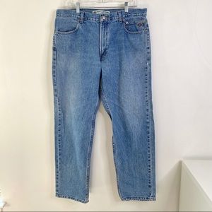 Harley Davidson Relaxed Straight Leg Jeans Men 36x32 Medium Blue Denim Wash